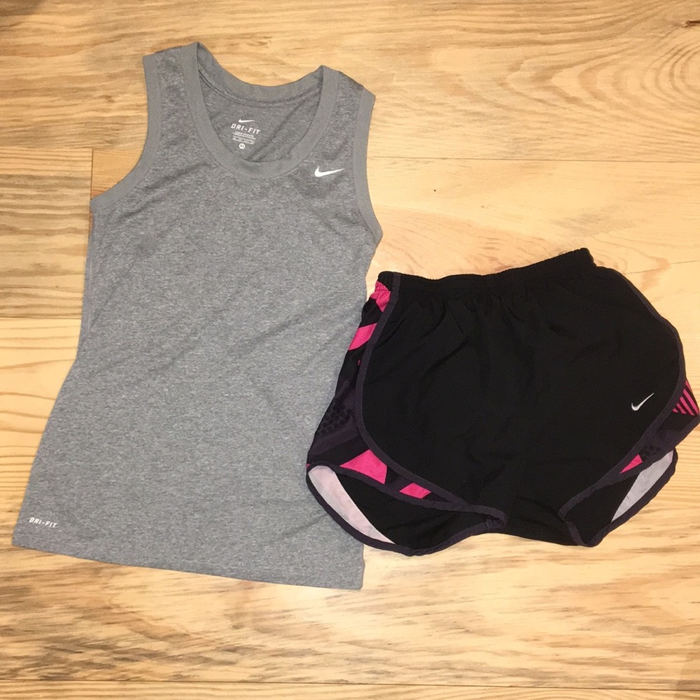 Nike tank and shorts bundle